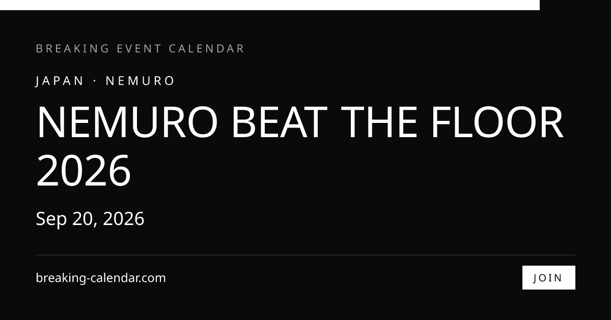 Nemuro Beat the Floor 2026
