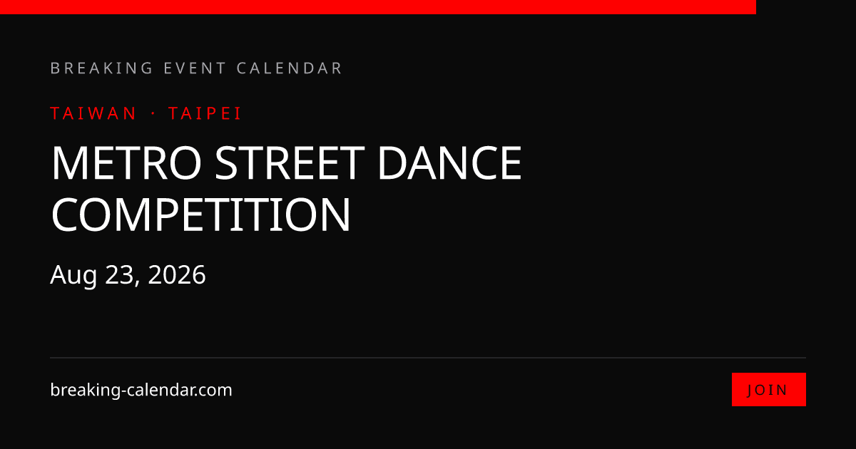 Metro street dance competition