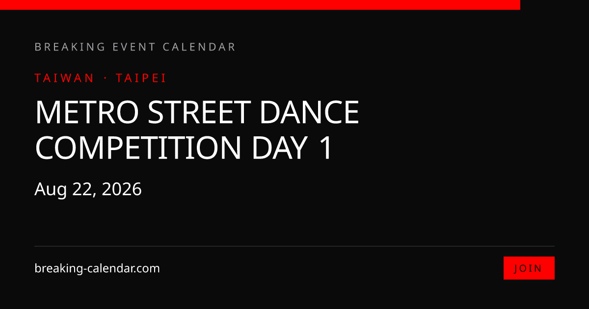 Metro street dance competition day 1